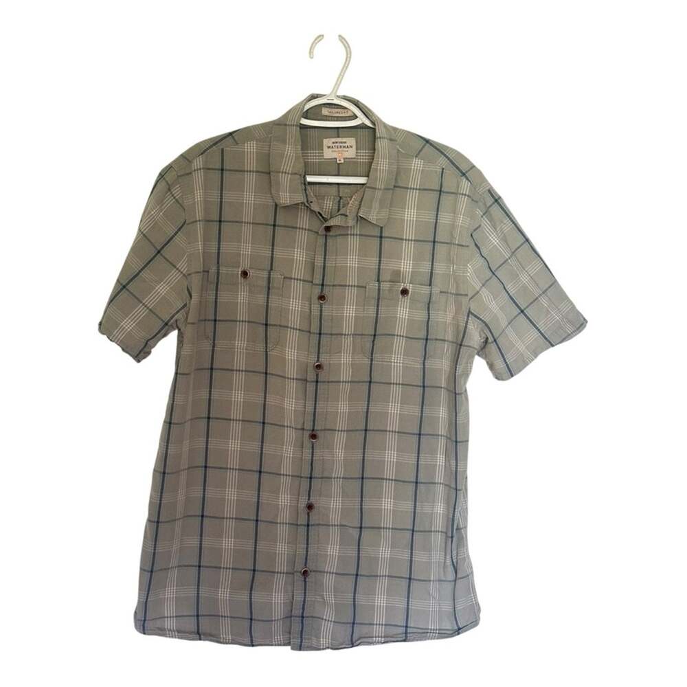 Quiksilver Waterman Mens Collection Vintage Plaid Button-Up Shirt XL